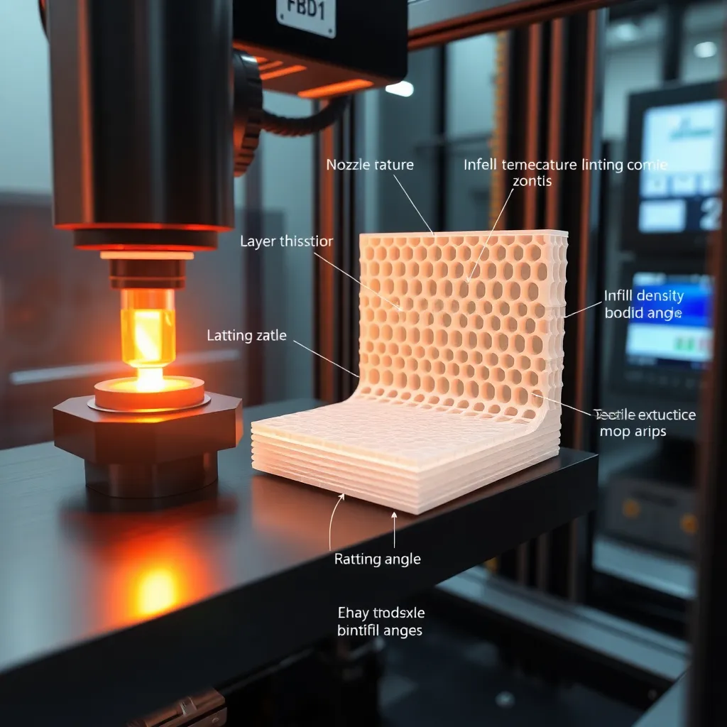 تحلیل پارامترهای فرایند در چاپ سه‌بعدی FDM و تأثیر آن بر استحکام مکانیکی قطعات
