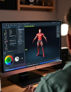 طراحی دیجیتال فیگور ابرقهرمان در نرم‌افزار ZBrush