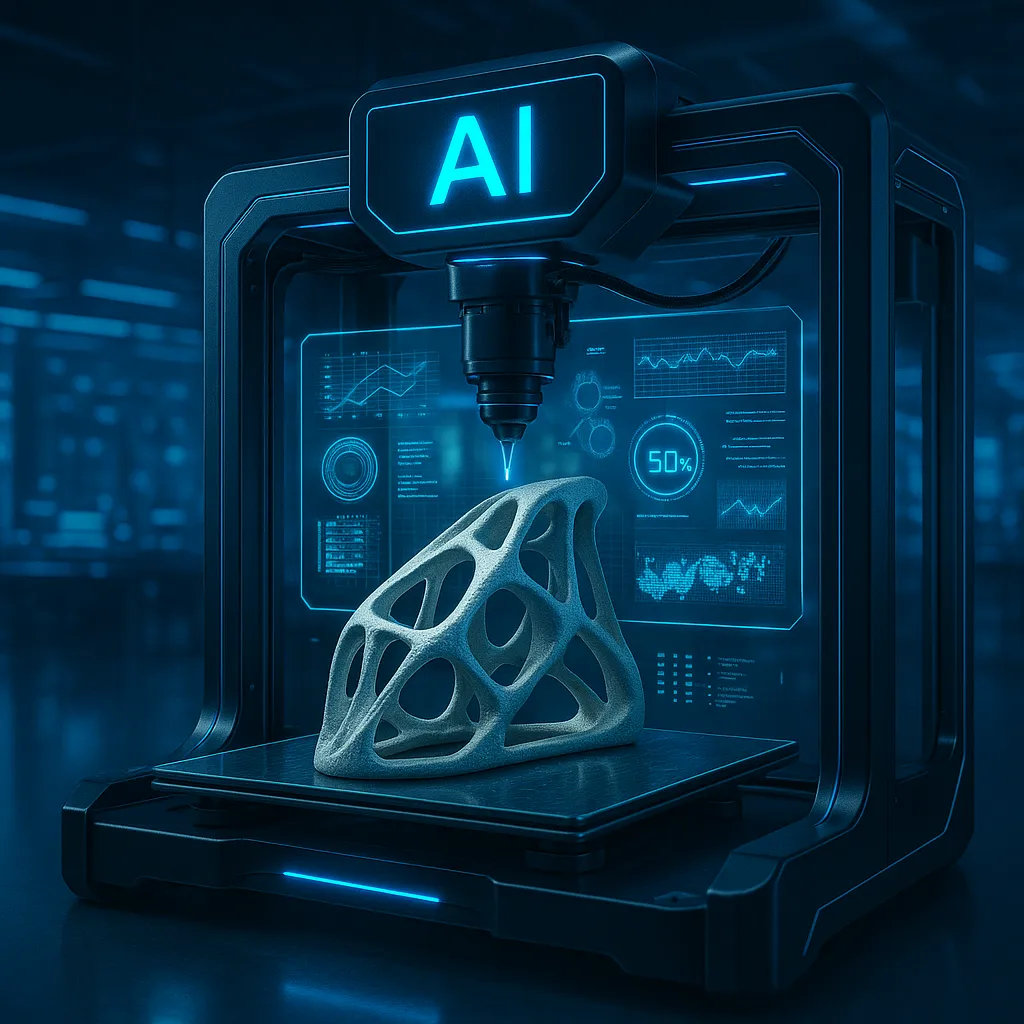 چاپ قطعه هوافضایی سبک با مواد کامپوزیتی پیشرفته و هدایت هوش مصنوعی در کارخانه آیندهنگر | 3dbama