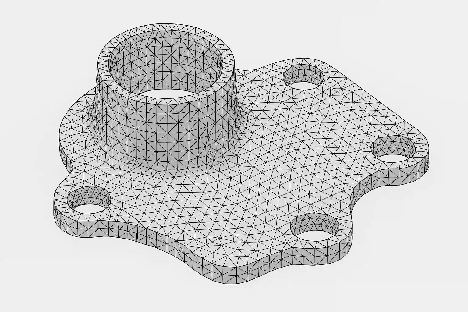 ساختار مش مثلثی فایل STL در طراحی سه‌بعدی | 3dbama