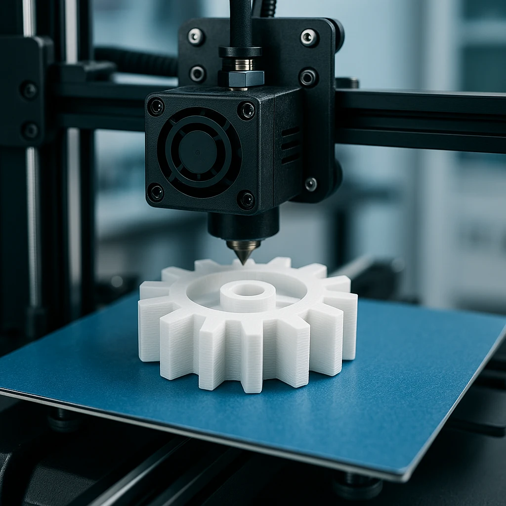 چاپ سه‌بعدی چرخ‌دنده مهندسی با دقت بالا | 3dbama