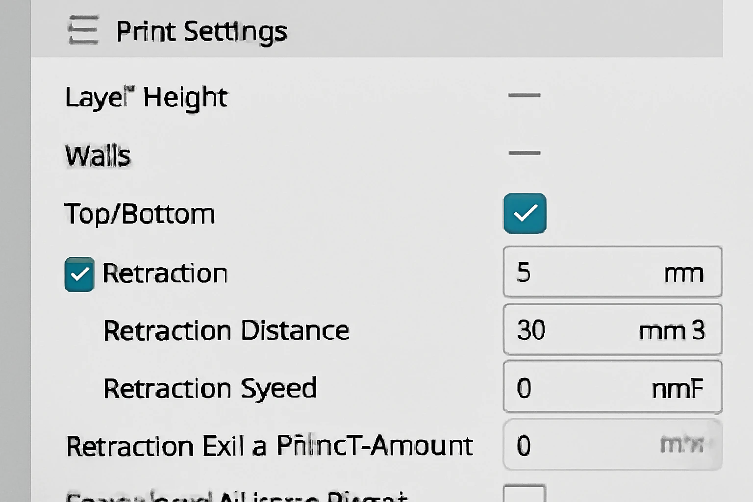 تنظیمات ریترکشن در نرم‌افزار Slicer برای چاپ با کیفیت بالا | 3dbama